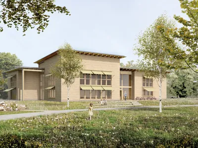 Maison de quartier des Plaines-du-Loup à Lausanne - Joud Beaudoin Architectes (2026)