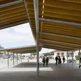 Réaménagement des espaces publics balnéaires et création d'une halle à Merville-Franceville - Julien Boidot, Bassinet Turquin Paysage (2020)