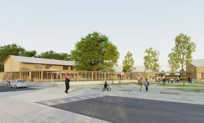 Groupe Scolaire Simone Veil et Salles Associatives Maurice Poujade à Orvault - Mabire Reich Architectes (2025)