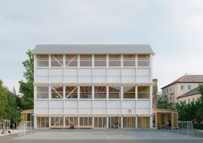 Seefeld sportshalls à Zurich - Weyell Zipse Architekten (2028)