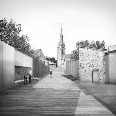 Aménagement du site et des vestiges du cloître Saint-Géraud à Aurillac - Antoine Dufour Architectes (2024)