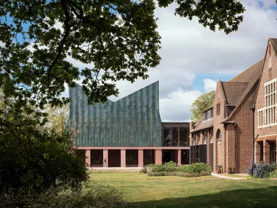 Homerton Dining Hall à Cambridge - Feilden Fowles (2022)