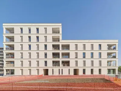 Immeubles de logements en pierres massives à Plan-les-Ouates - Atelier Architecture Perraudin (2021)