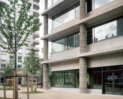 Immeuble de l'îlot A3 à Lyon Confluence - Christian Kerez (2018)