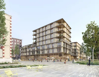 81 logements ZAC Mellinet à Nantes - Atelier RAMDAM, Palast (2025)