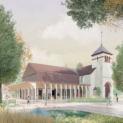 Eglise et Centre culturel à Moret-Loing-et-Orvanne - Bertrand Taquet architectes (2025)